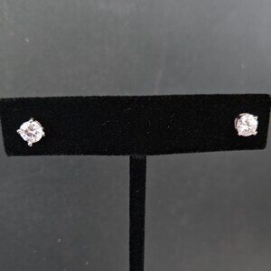 Moissanite Earrings 1.0ct Sterling Silver